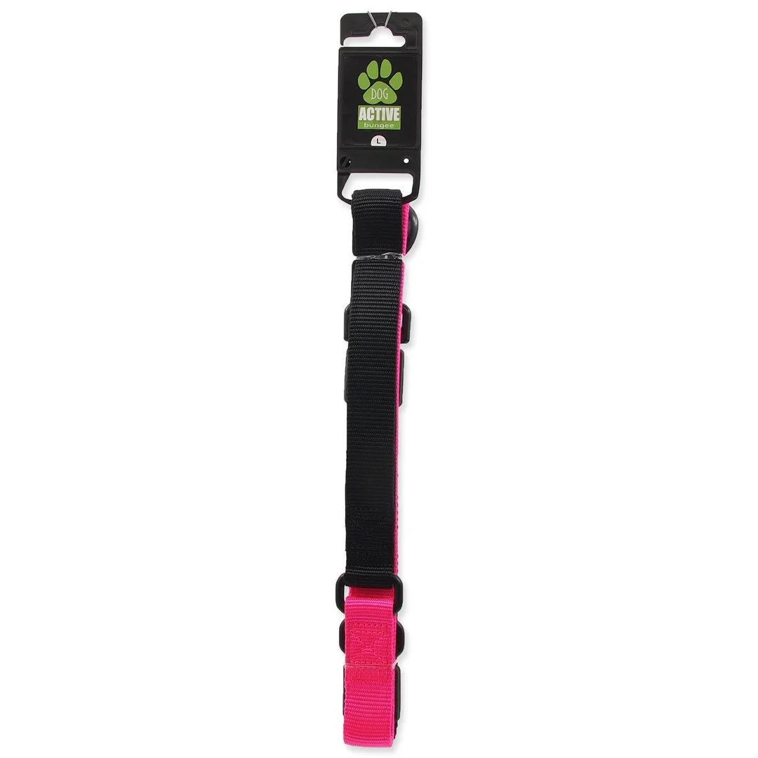 Active Dog Vodítko Bungee Neoprene L růžové 2,5x120cm