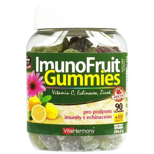 VitaHarmony ImunoFruit Gummies 90+10 zdarma