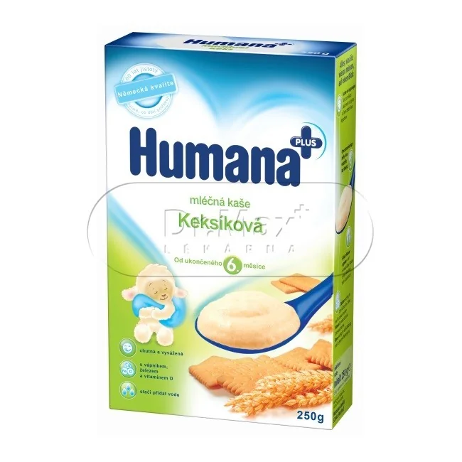 Humana kaše obilno-mléčná 250g keksíková 6M
