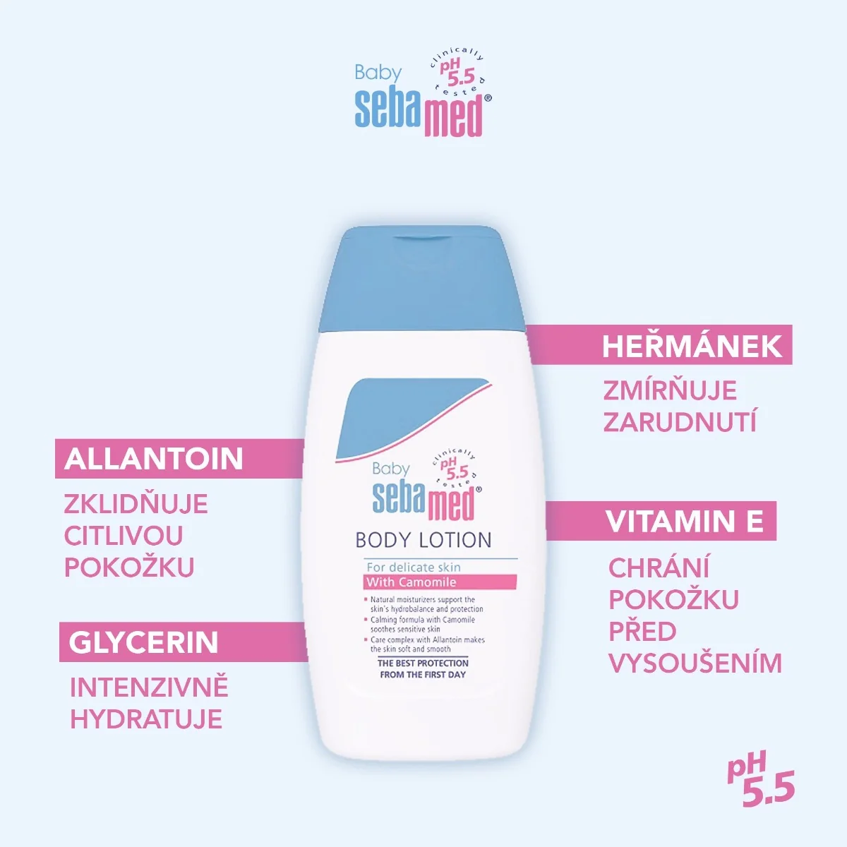 Sebamed Dětské tělové mléko 200 ml