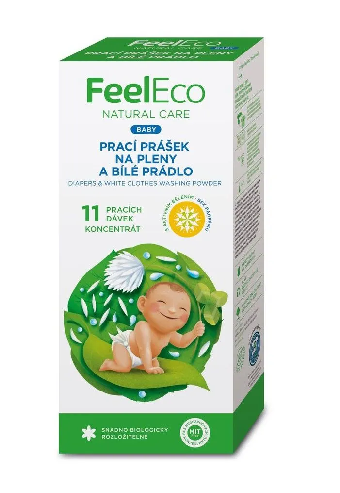 Feel Eco Prací prášek na pleny a bílé prádlo 660 g