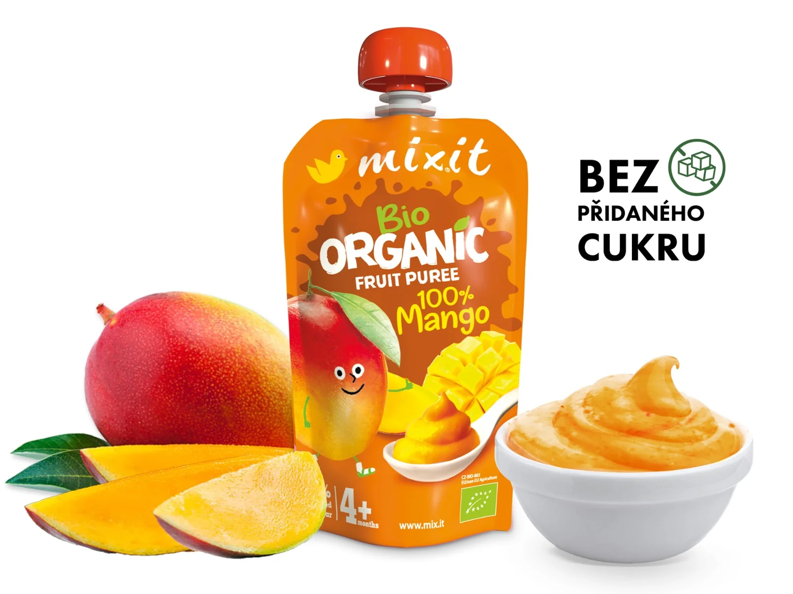 Mixit BIO Ovocná kapsička 100% Mango 110 g