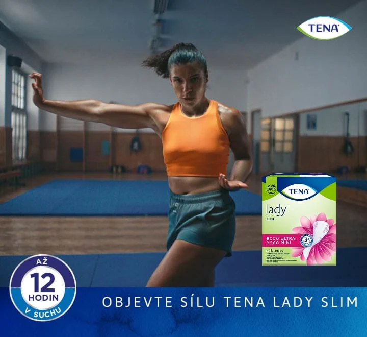 Objevte sílu Tena Lady Slim. Tena Lady Slim Ultra Mini inkontinenční vložky 48 ks Objevte sílu Tena Lady Slim. Tena Lady Slim Ultra Mini inkontinenční vložky 48 ks