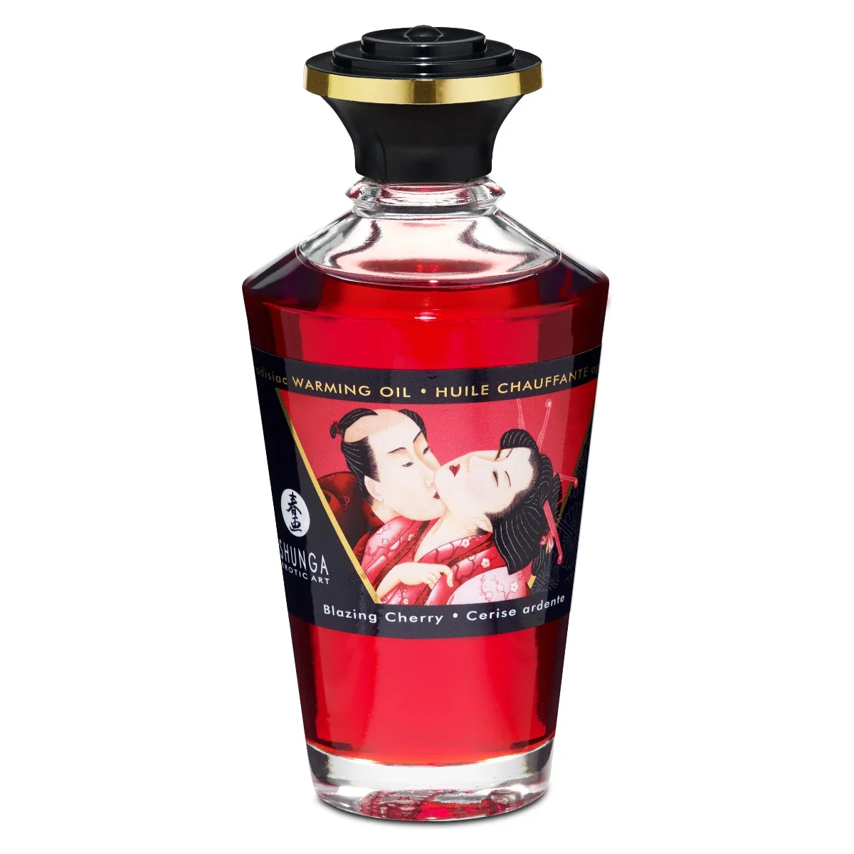 Shunga Aphrodisiac Warming Oil, třešeň, 100 ml