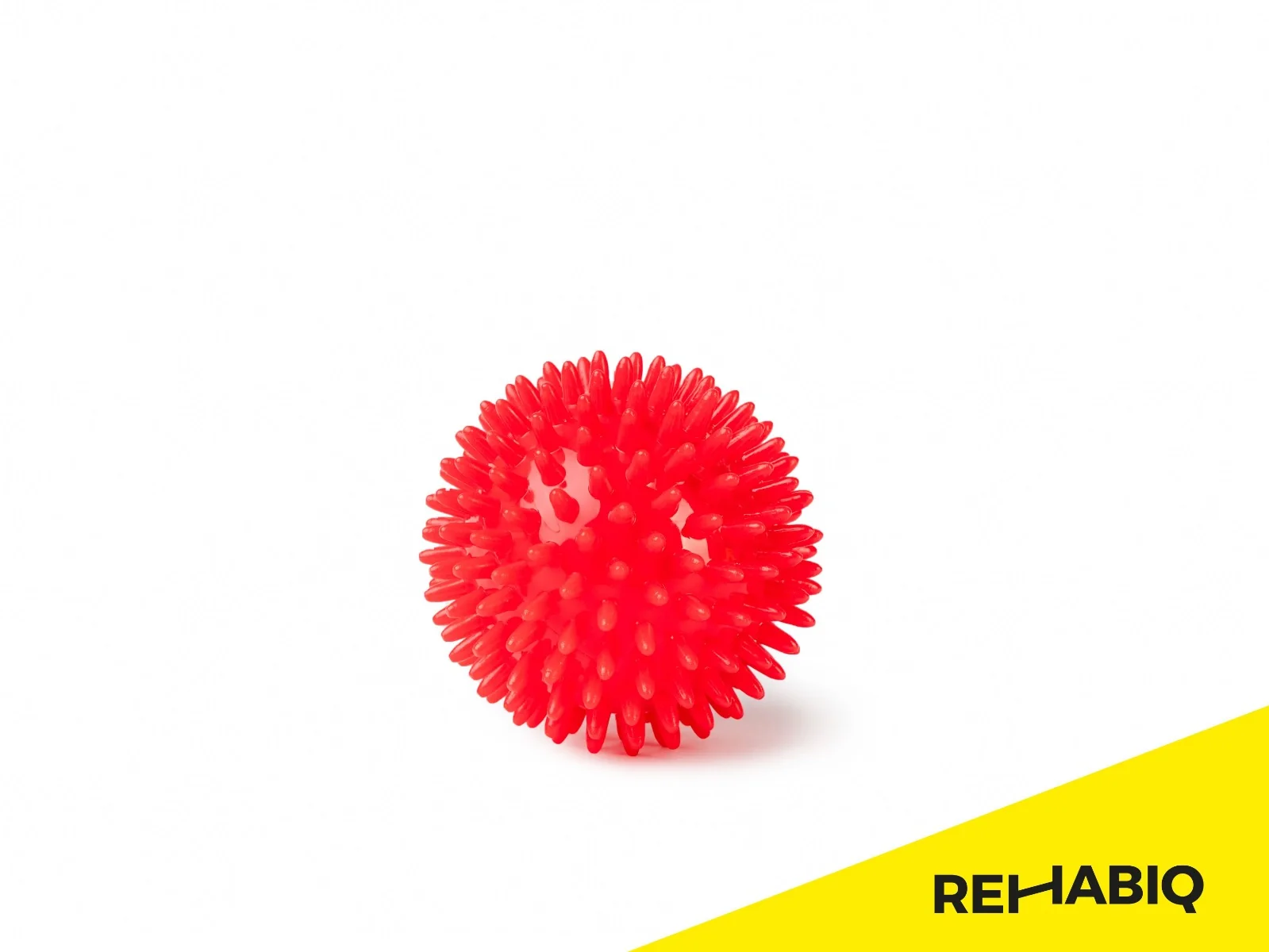 Rehabiq Masážní míček ježek 8 cm 1 ks červený