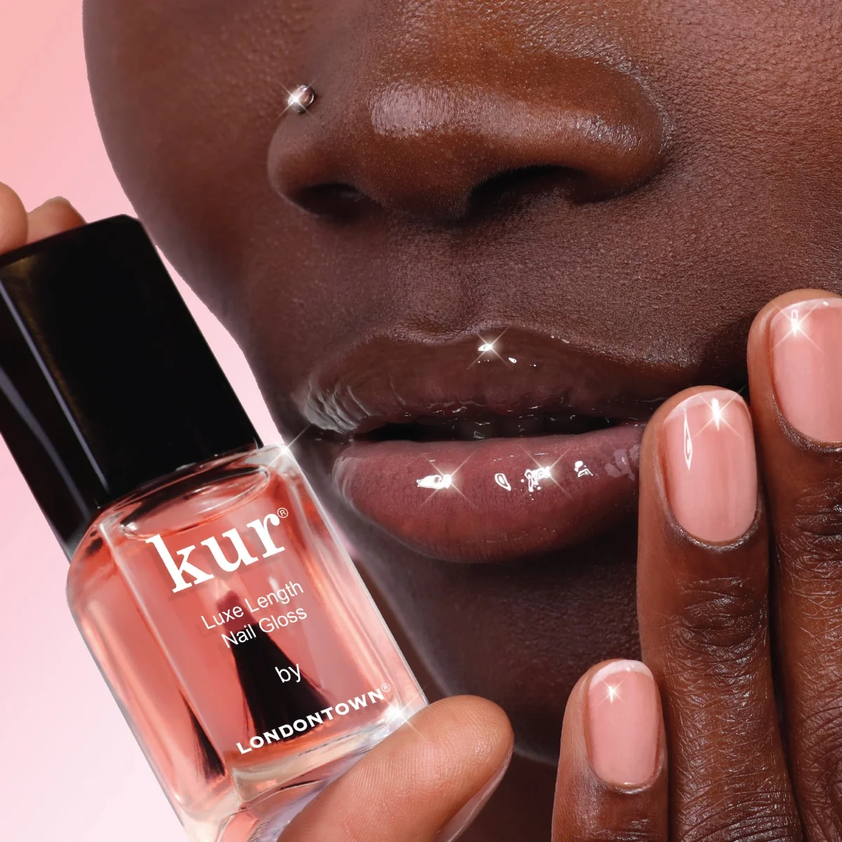 Londontown kur Luxe Length Nail Gloss výživný lak a base coat 12 ml