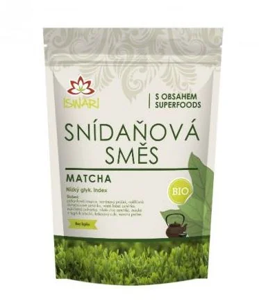 Iswari Snídaňová směs BIO matcha 360 g