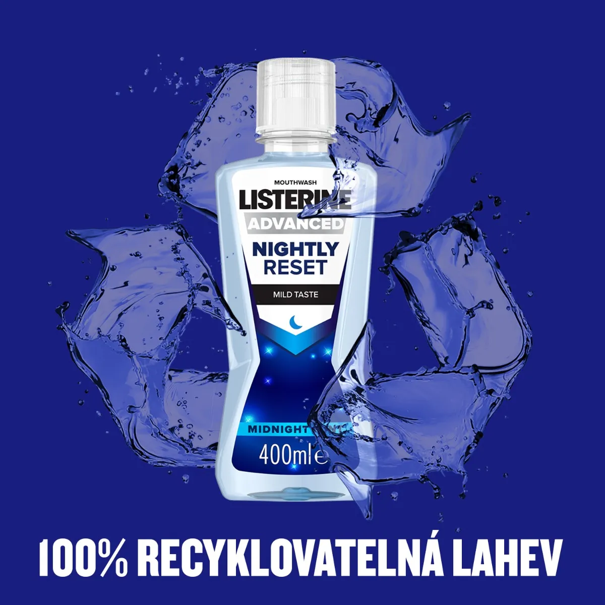 Listerine Advanced Nightly Reset ústní voda 400 ml