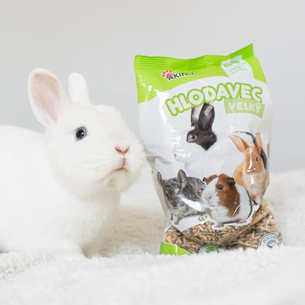 Akinu Kompletní menu krmivo pro velké hlodavce a králíky 7 x 1 kg