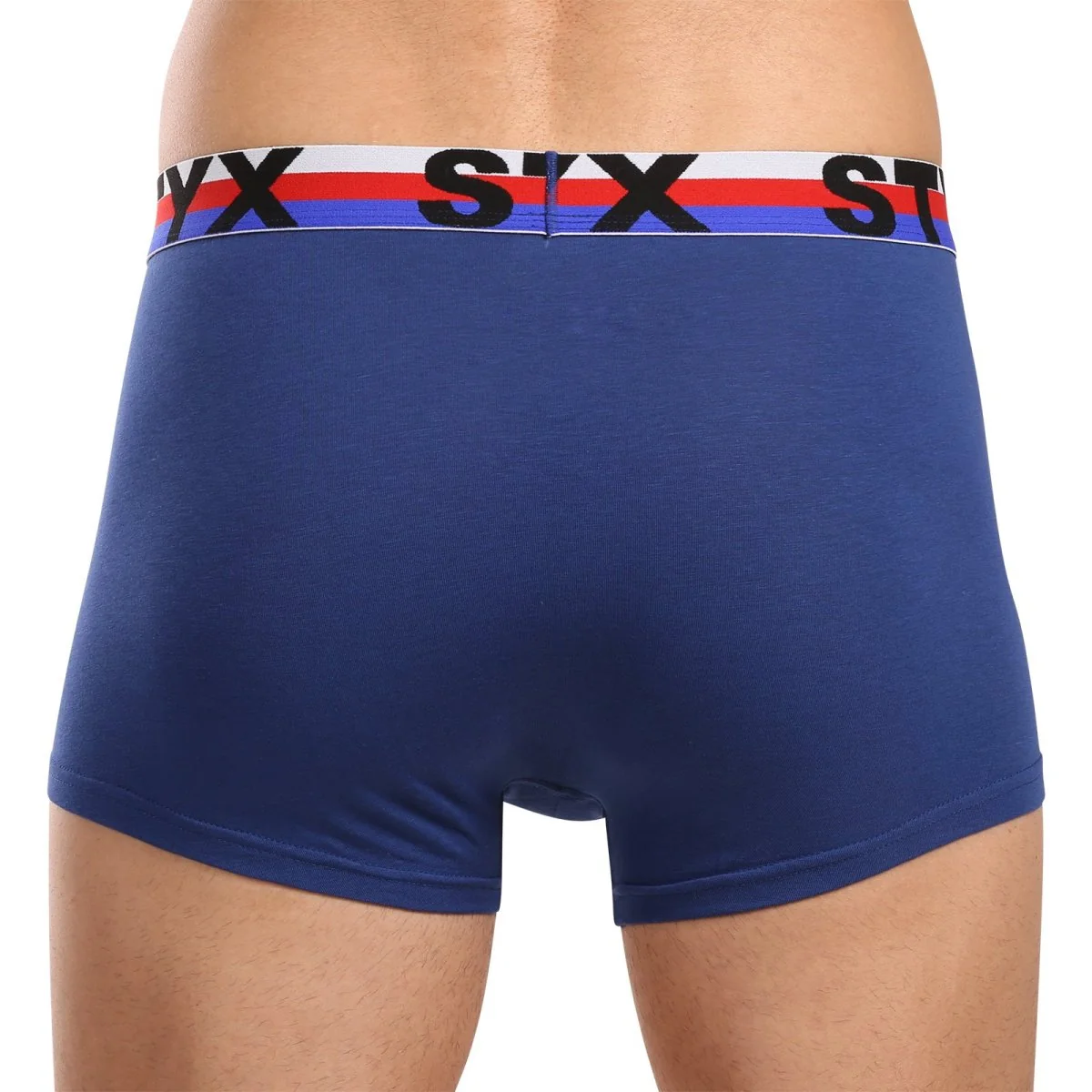 Styx 3PACK pánské boxerky sportovní guma tmavě modré trikolóra (3G1968) L