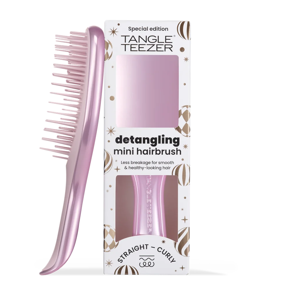 Tangle Teezer The Ultimate Detangler Mini Chrome Satin Pink kartáč na vlasy 1 ks
