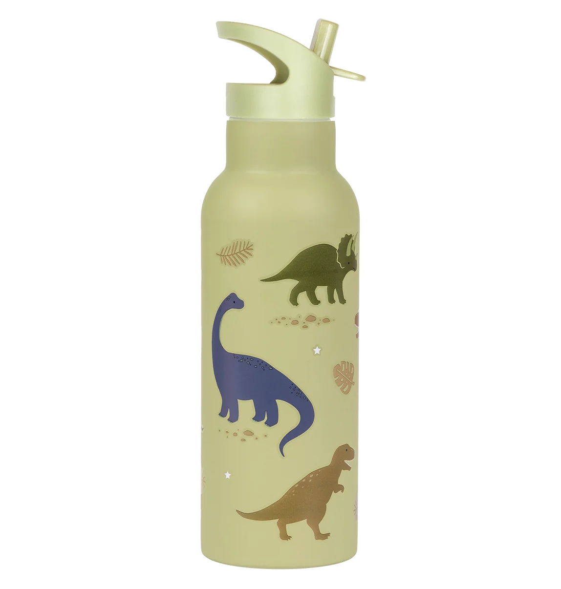 A Little Lovely Company nerezová lahev na pití, 500 ml - dinosauři