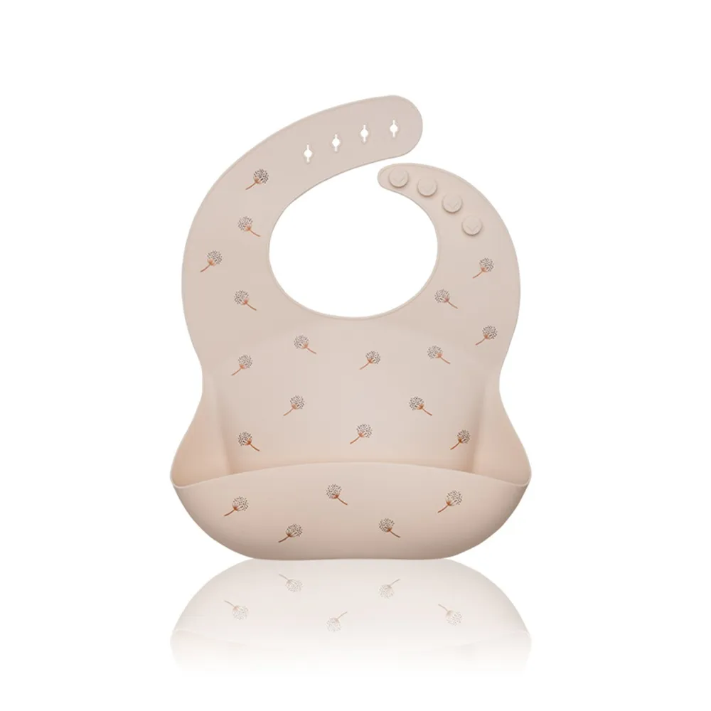 Petite&Mars Bryndák silikonový Sam Beige Dandelion 6m+ 1 ks
