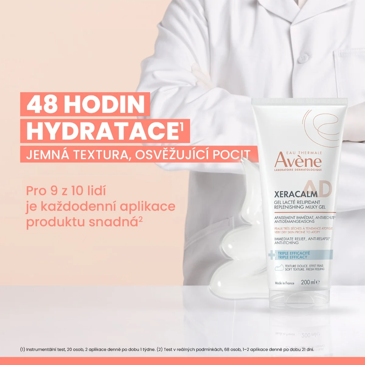 Avène Xeracalm AD relipidační mléčný gel 200 ml