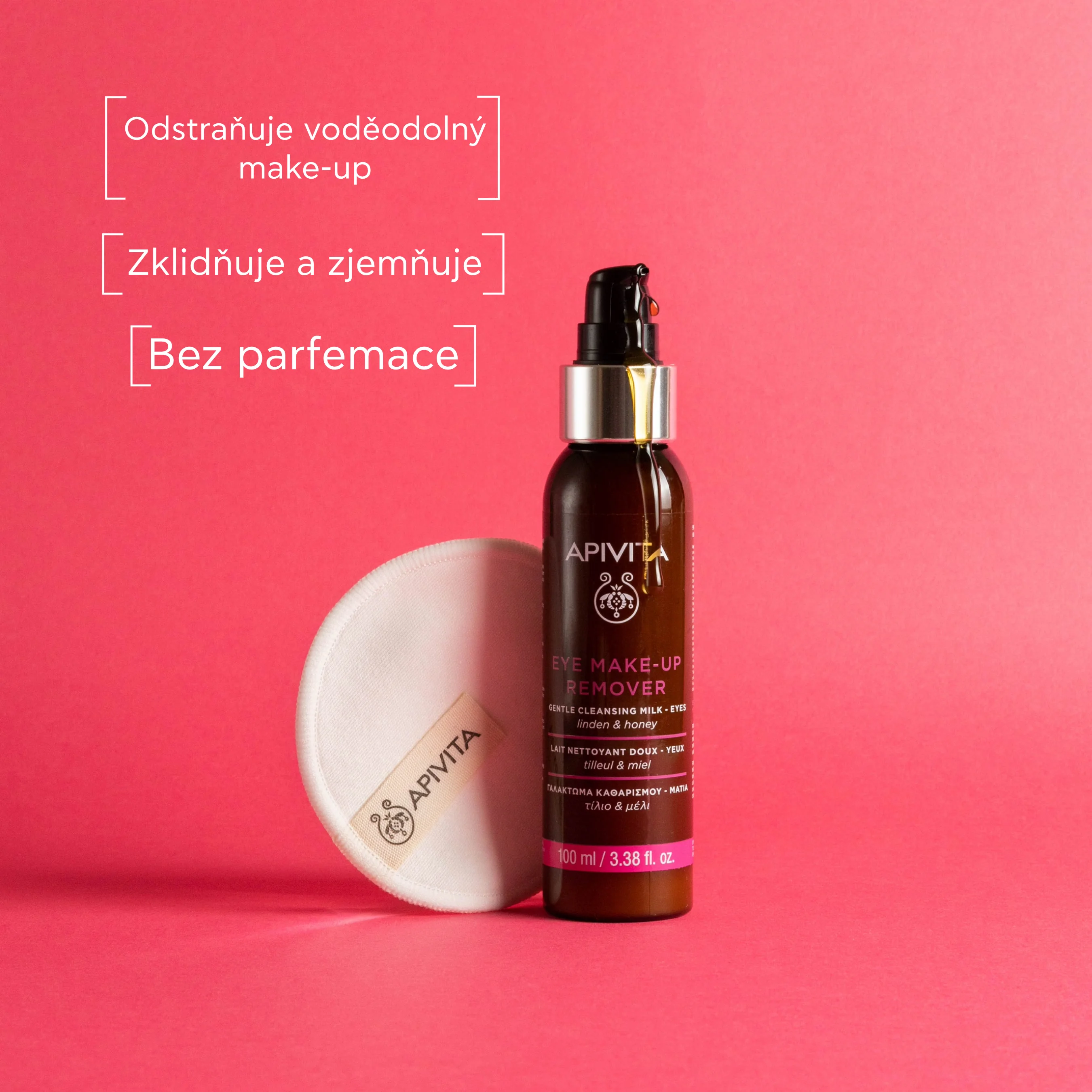 APIVITA Eye Make-Up Remover jemné čisticí mléko na oči 100 ml