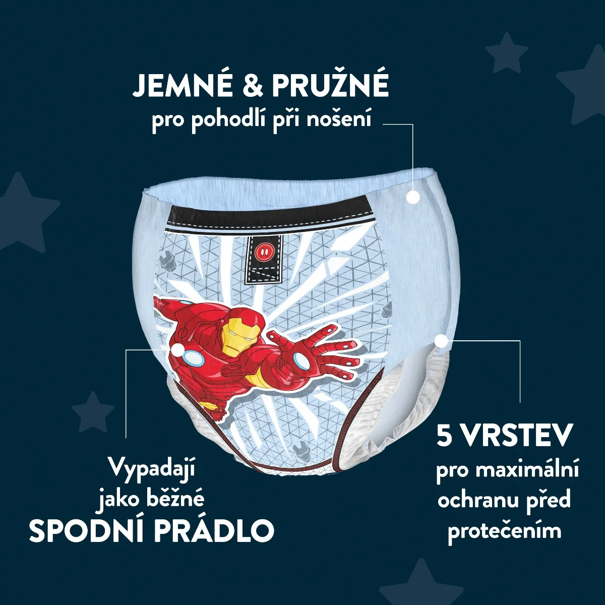 Huggies DryNites Boy 4–7 let 17–30 kg absorpční kalhotky 10 ks