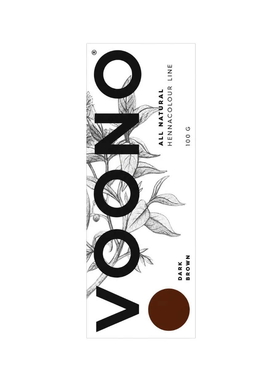 Voono Hennacolour Line Dark Brown přírodní barva na vlasy 100 g