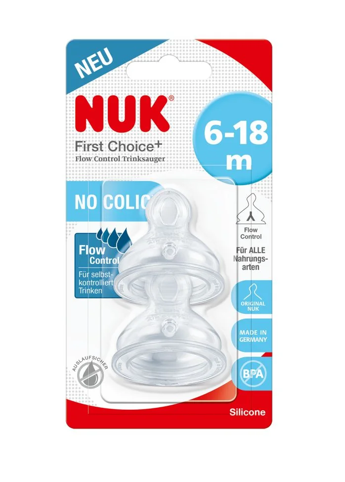NUK FC+ Savička Flow Control 2 ks