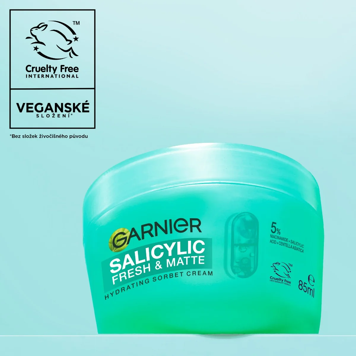 Garnier Salicylic Fresh&Pure hydratační sorbet krém 85 ml