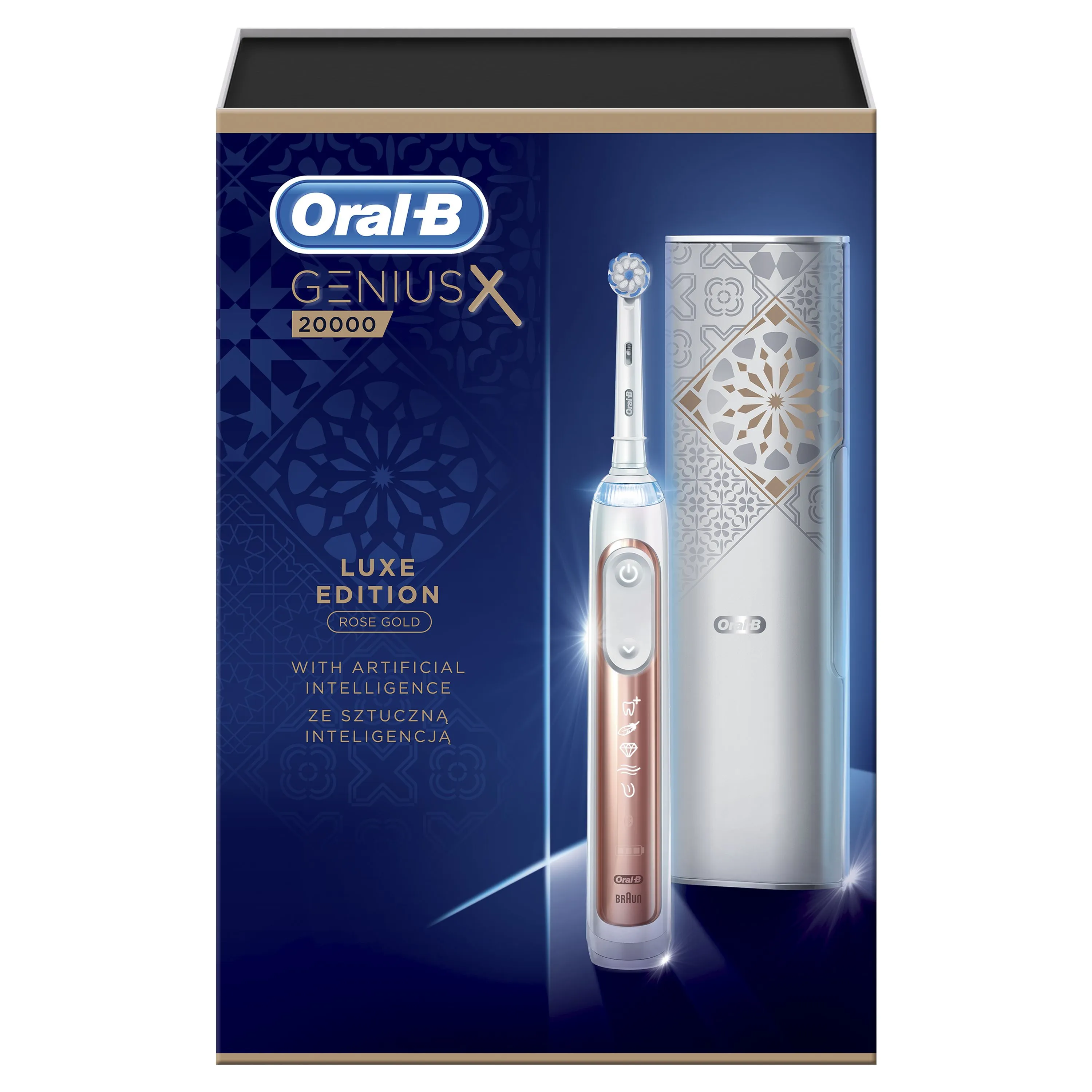Oral-B Genius X 20000 Luxe Edition Rose Gold elektrický zubní kartáček
