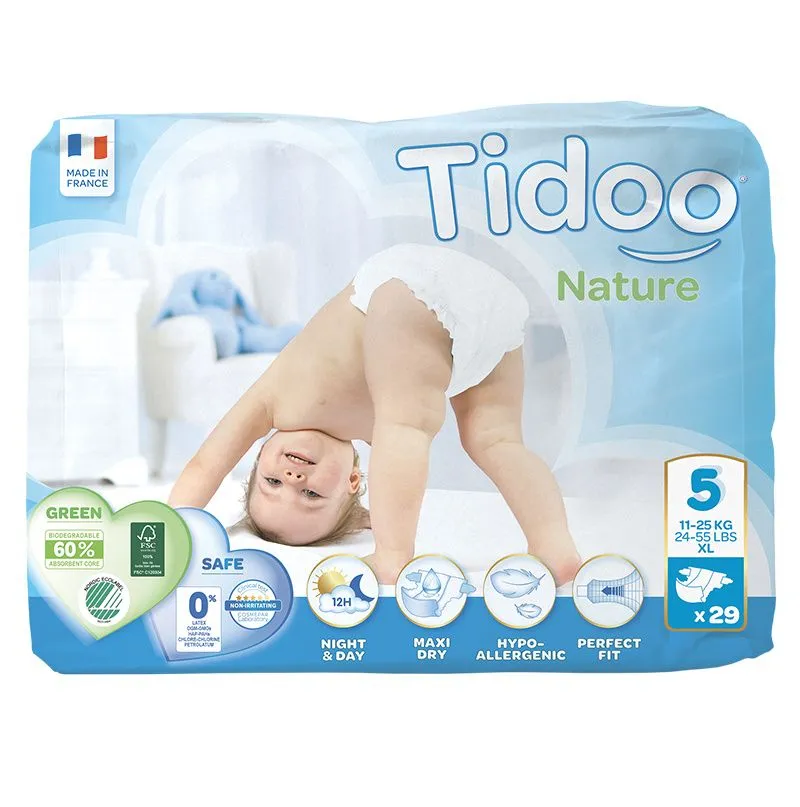 Tidoo 5 Junior 11–25 kg dětské plenky 29 ks