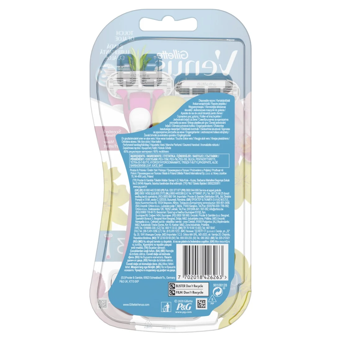 Gillette Venus Tropical dámské jednorázové holítko 3 ks