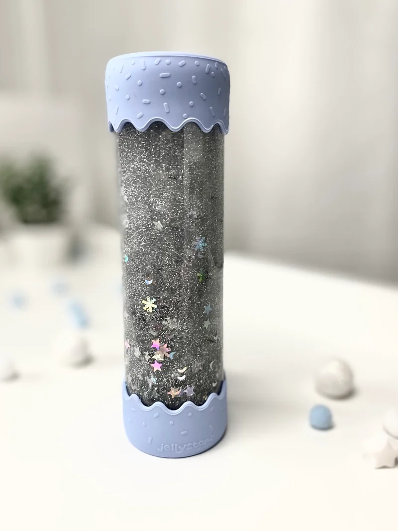 Jellystone Designs Baby senzorická lahev, modrá