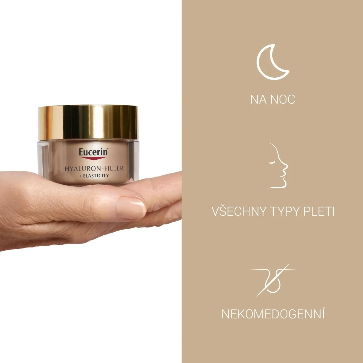 Eucerin Hyaluron-Filler + Elasticity noční krém 50 ml