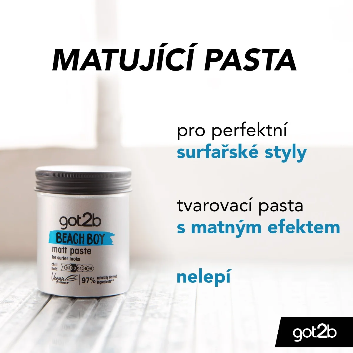 got2b Beach Boy matující pasta na vlasy 100 ml