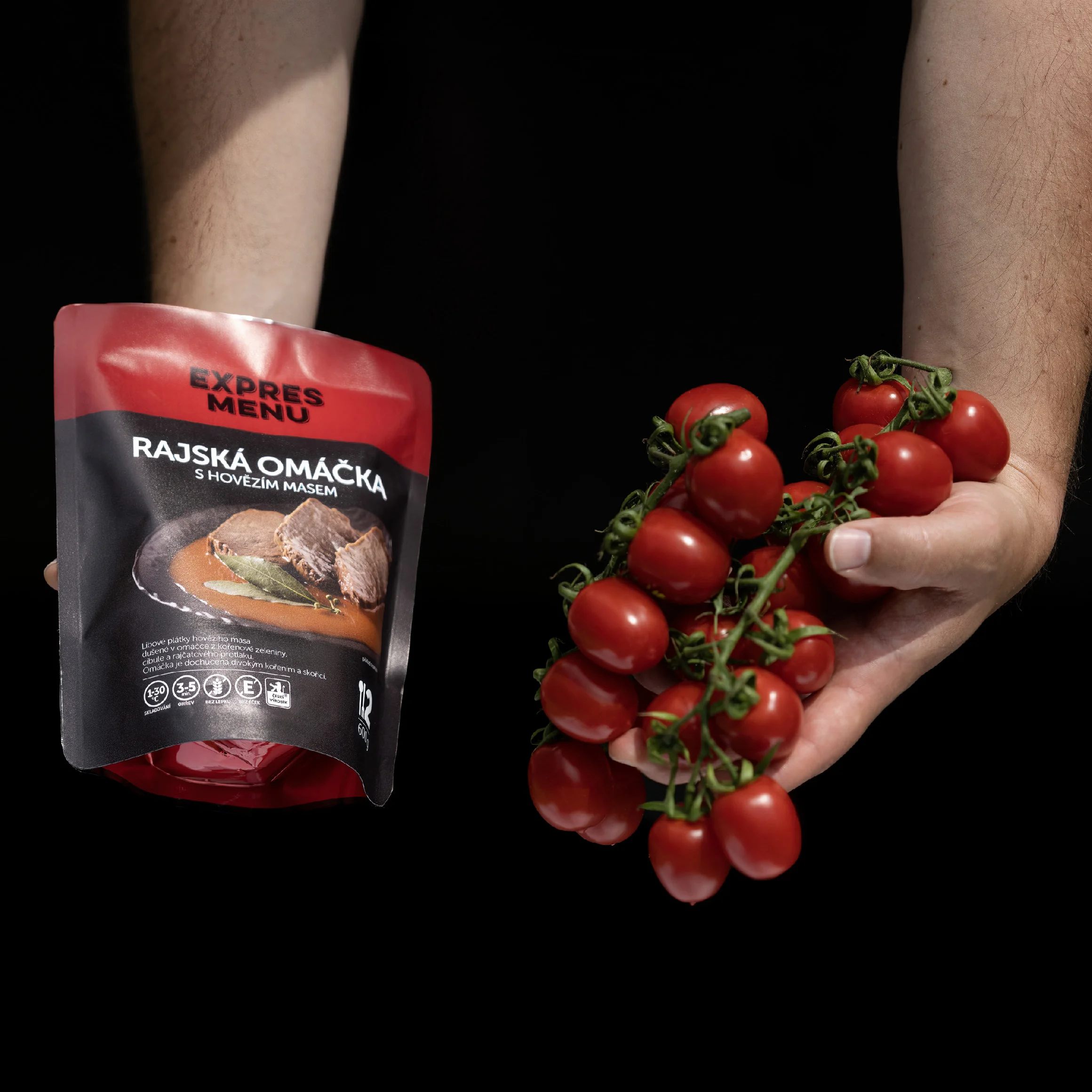 EXPRES MENU Rajská omáčka s hovězím 600 g (2 porce)