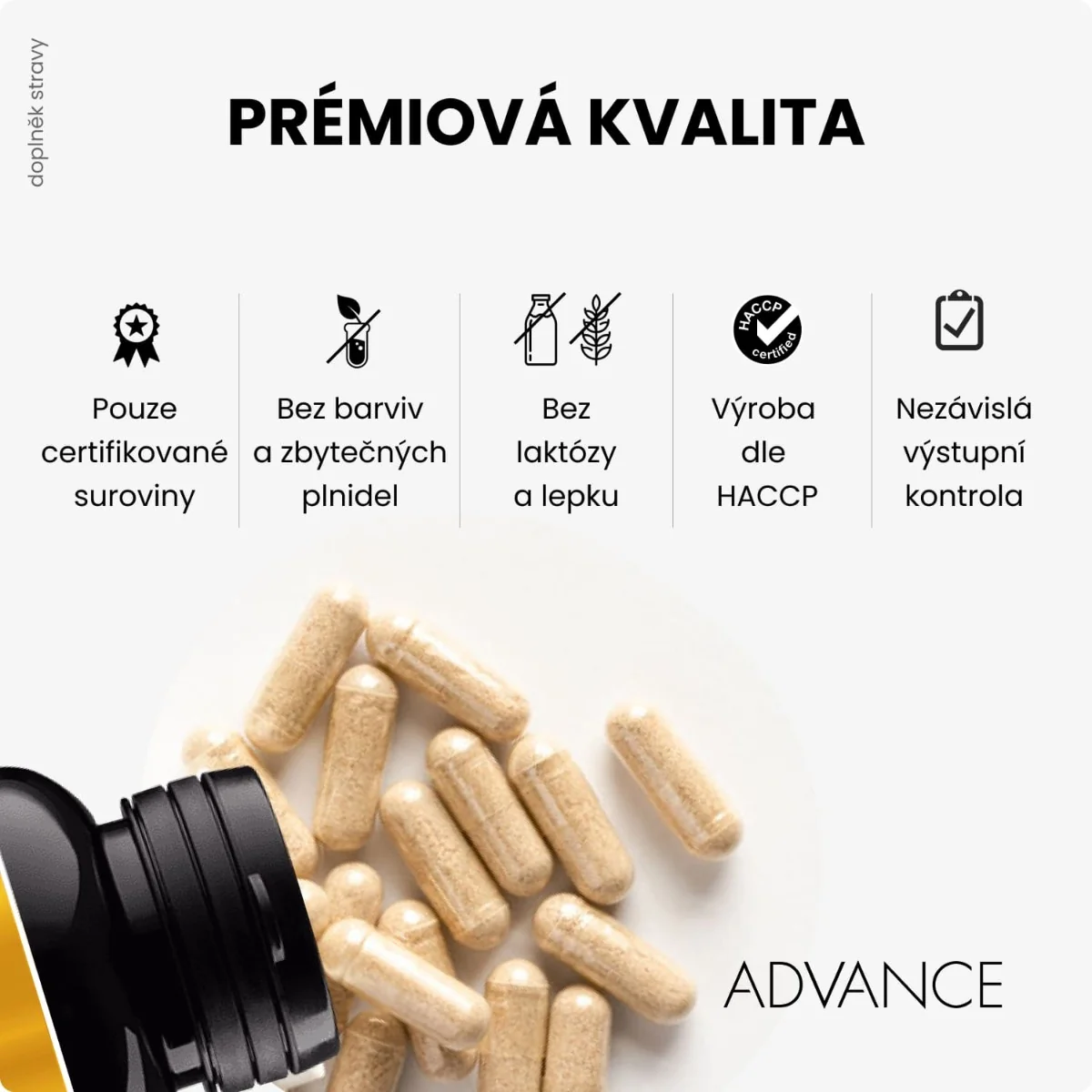 ADVANCE VitaCé přírodní vitamín C 60 kapslí