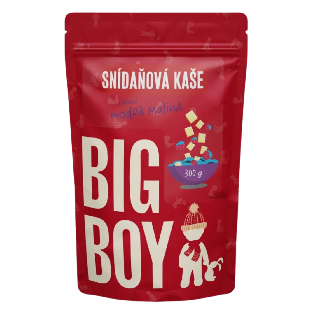 BIG BOY Kaše Modrá malina se spirulinou - 300g