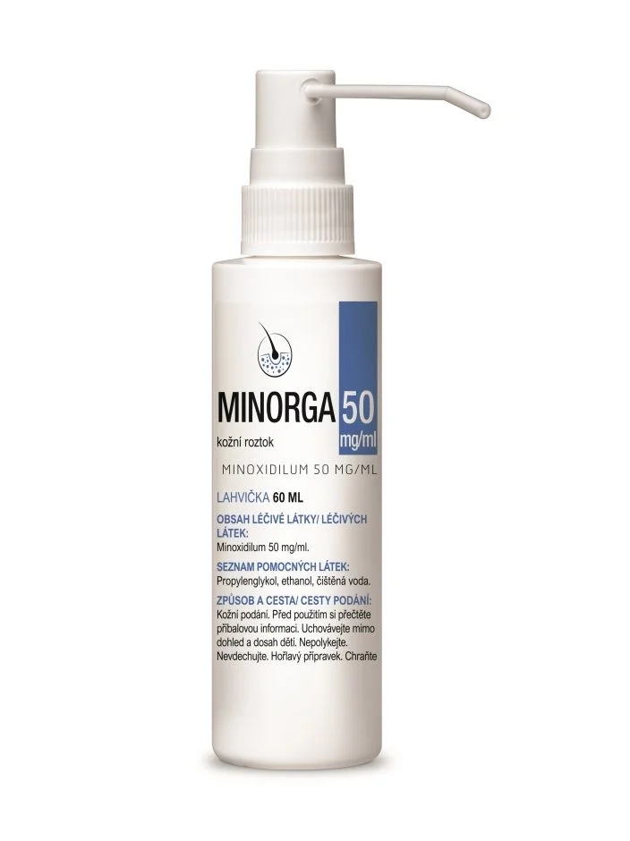Minorga 50 mg/ml kožní roztok 60 ml
