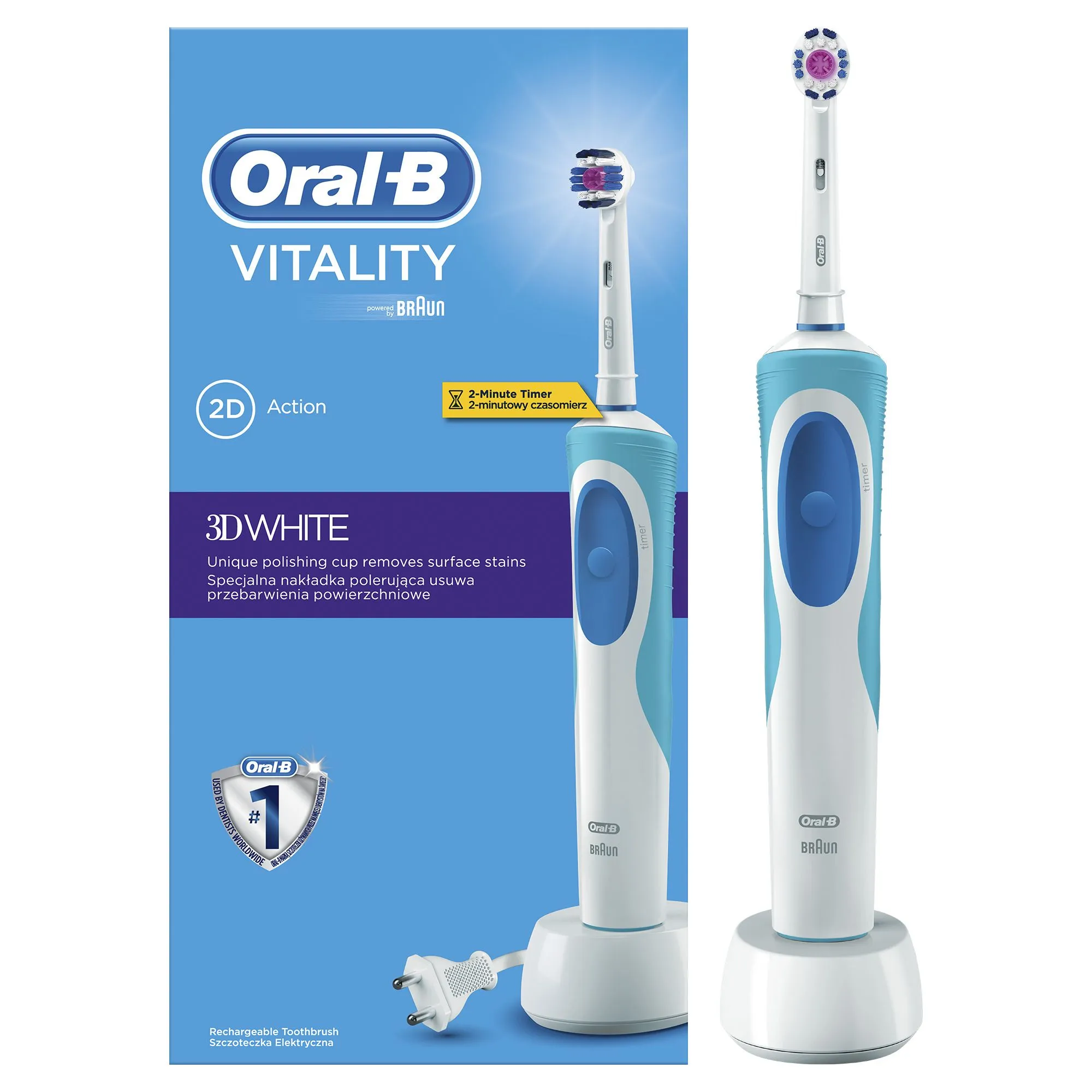 Oral-B  VITALITY 3D WHITE (D12.513) zubní kartáček 