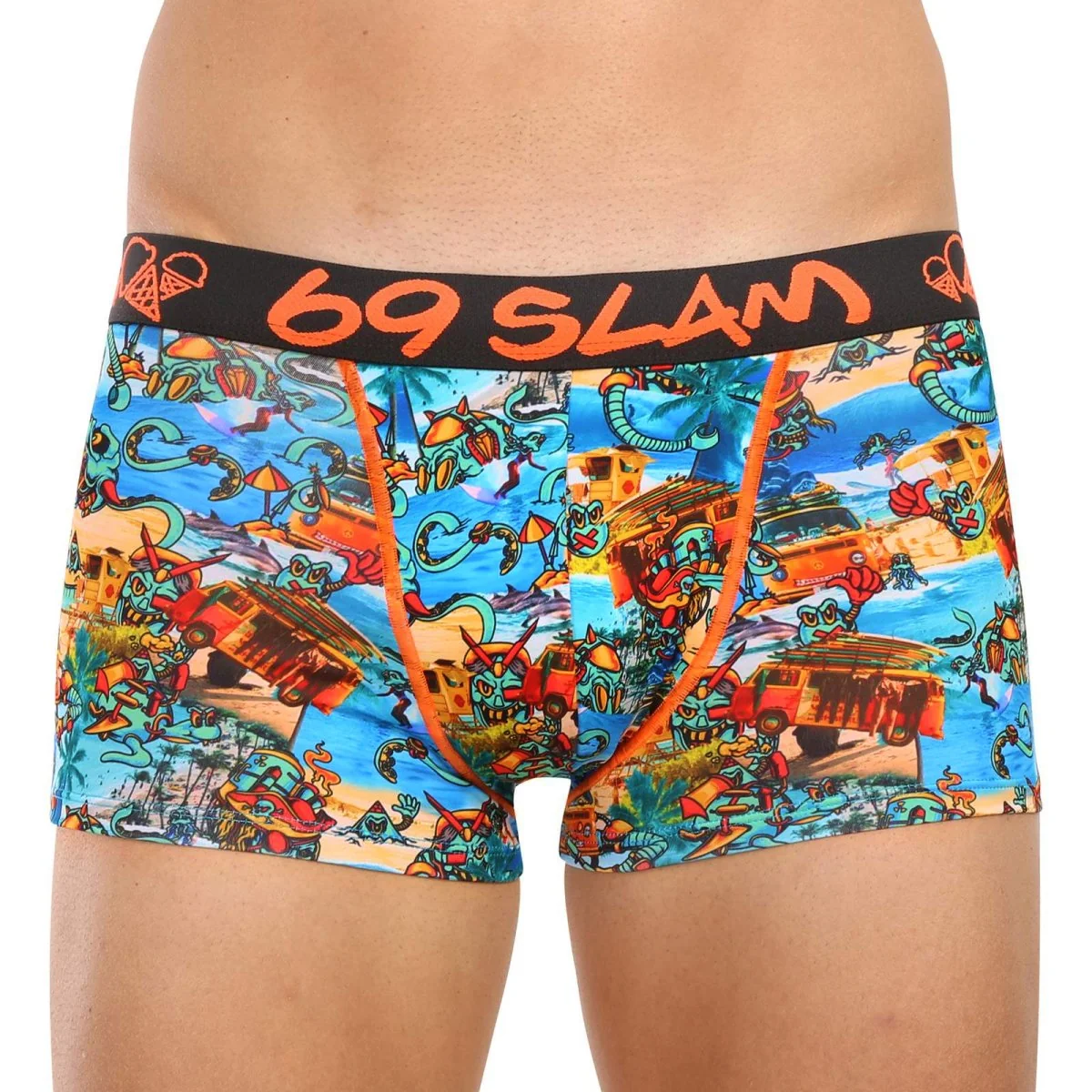 69SLAM Pánské boxerky hip beach bugger mason (MSYBHG-PO) M 