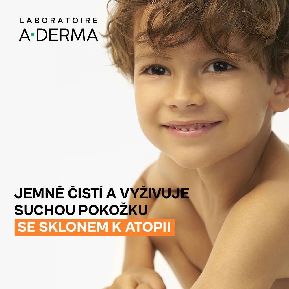 A-Derma Exomega Control zvláčňující mycí gel 2v1 pro suchou kůži se sklonem k atopii 500 ml