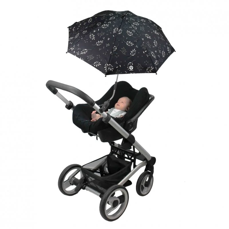 Dooky slunečník na kočárek Romantic Leaves Black