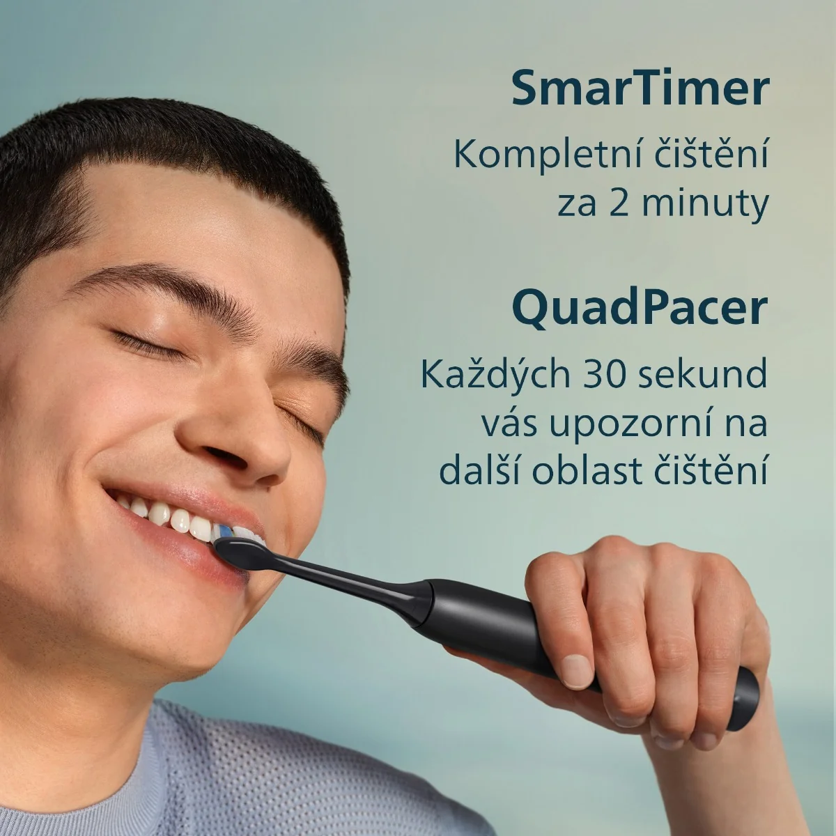 Philips Sonicare 3100 HX4072/73 sonické zubní kartáčky 2 ks černý a bílý