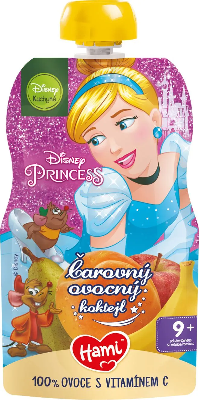 Hami Disney Princess ovocný koktejl kapsička 6x110 g