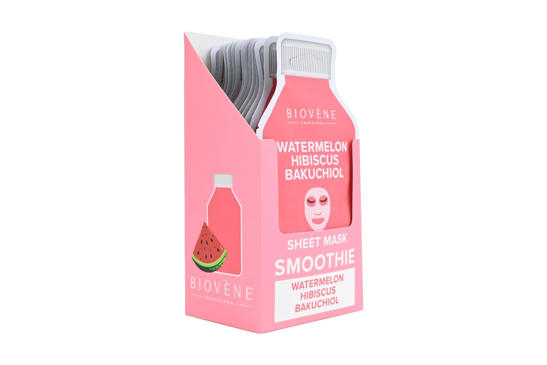 BIOVÉNE Watermelon + Bakuchiol Dewy-Glow plátýnková maska 25 ml
