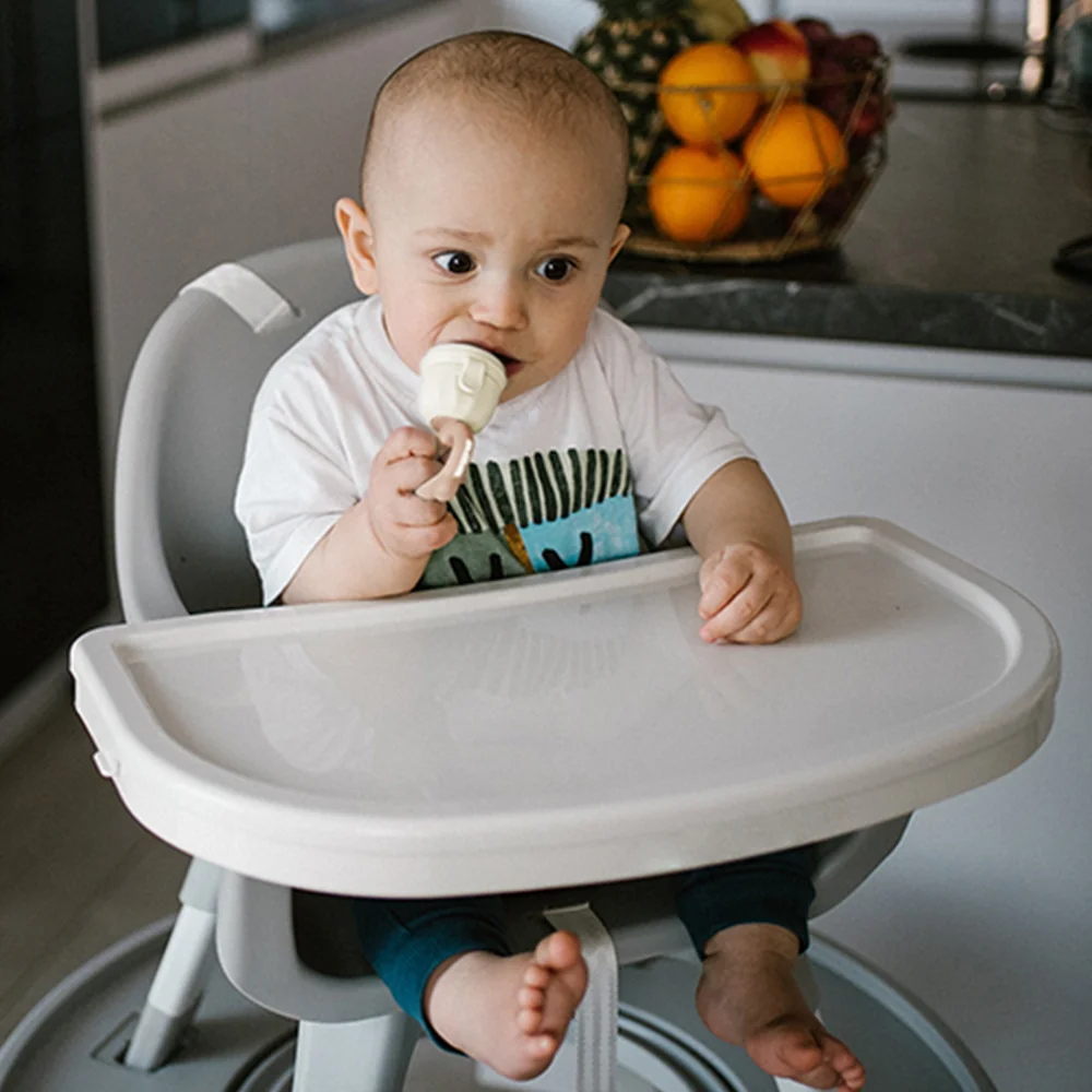 Babyono Kousátko na podávání ovoce Dino 6m+ 1 ks béžové
