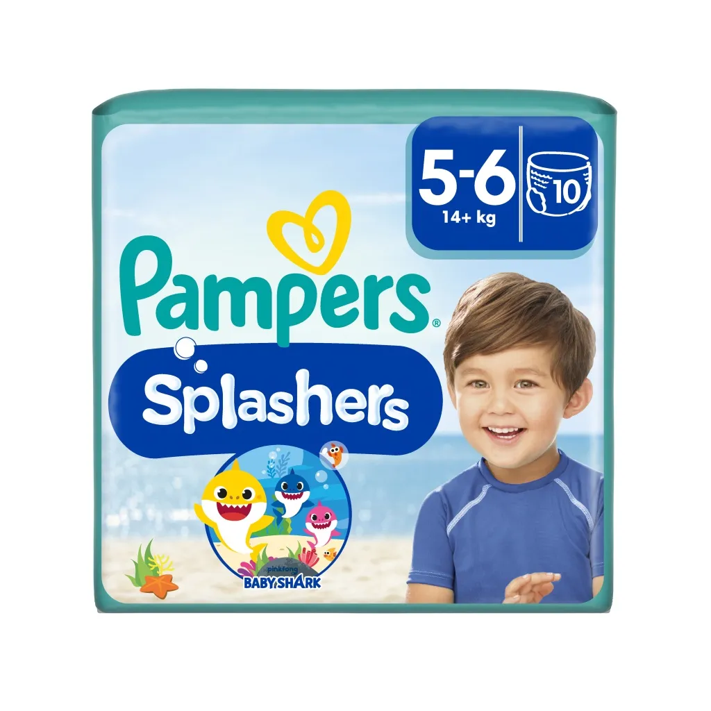 Pampers Splashers Kalhotkové plenky vel. 5 14+ kg Carry Pack 10 ks