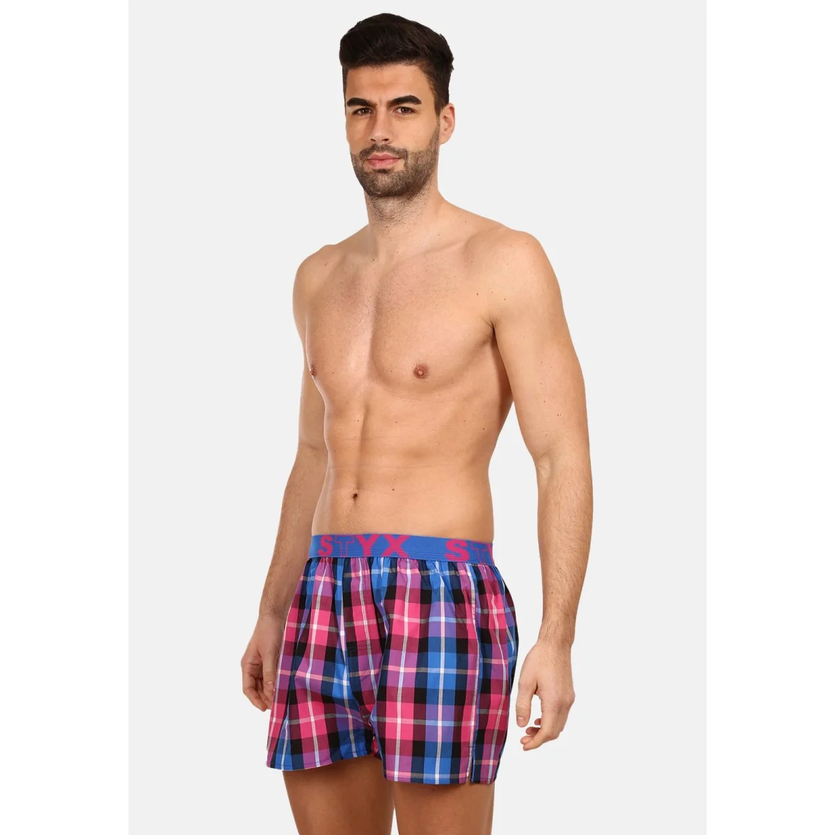 Styx Pánské trenky sportovní guma vícebarevné (B932) XXL