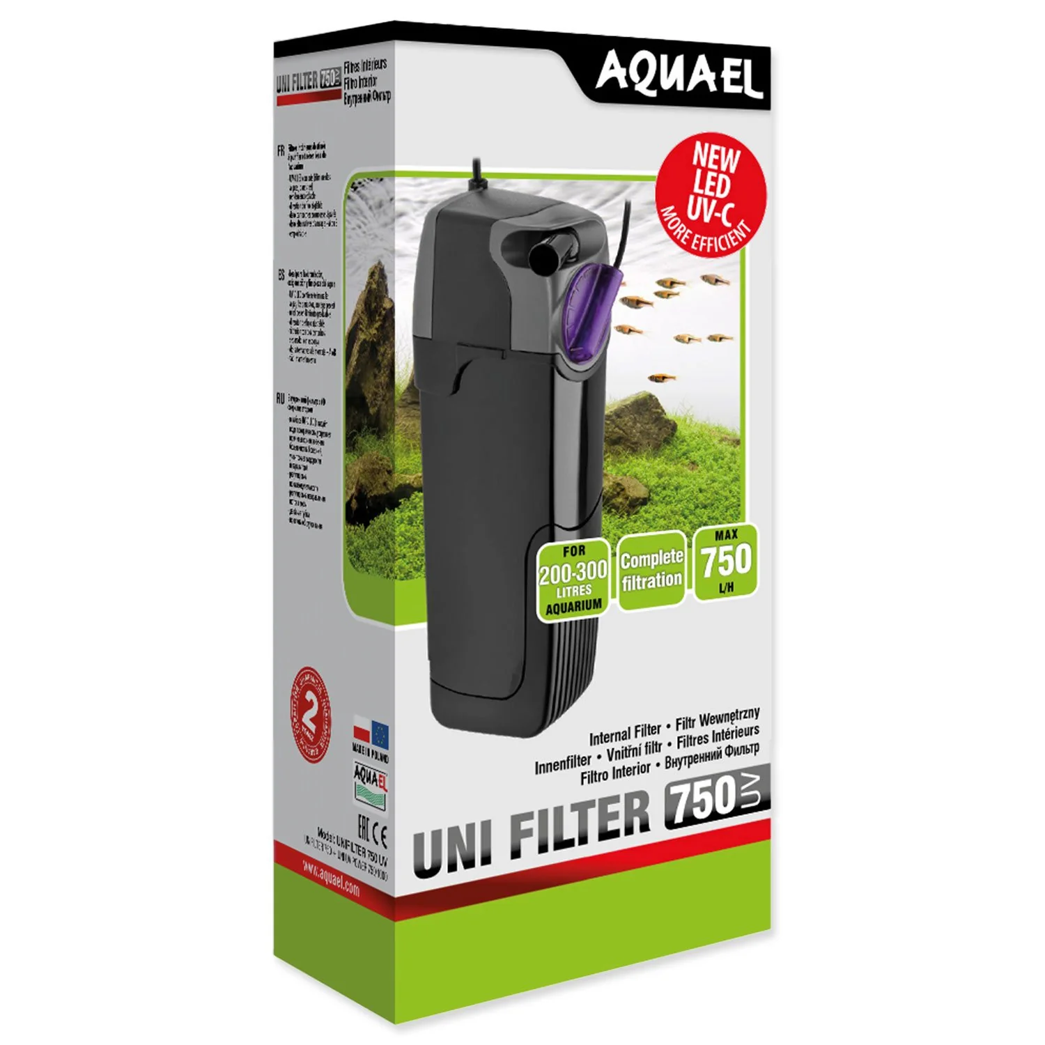 AQUAEL Filtr UNIFILTER 750 UV POWER