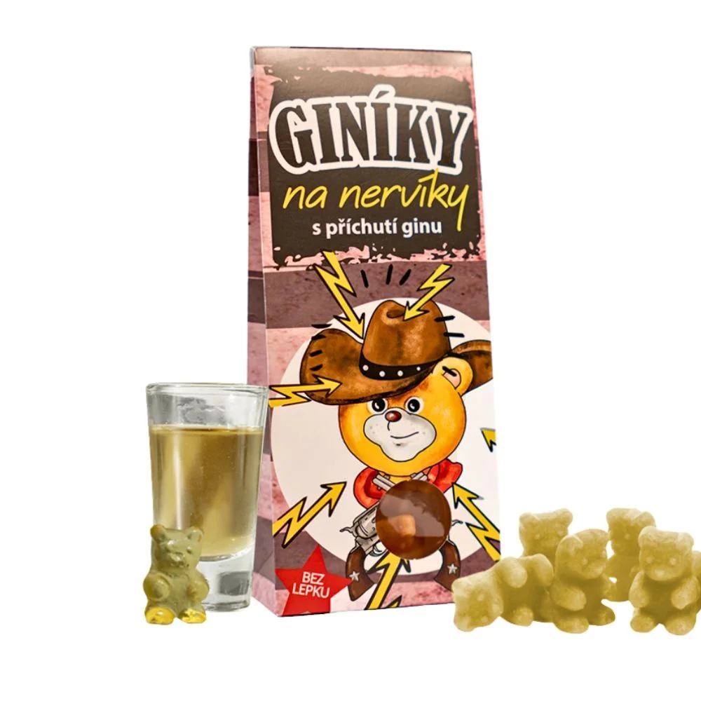 LIPOO Čajoví medvídci Giníky na nervíky s příchutí ginu 50 g