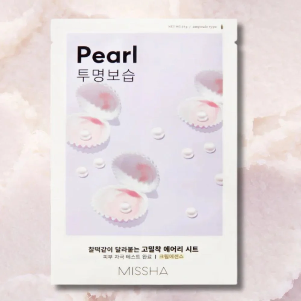 Missha Airy Fit Pearl rozjasňující plátýnková maska 19 g