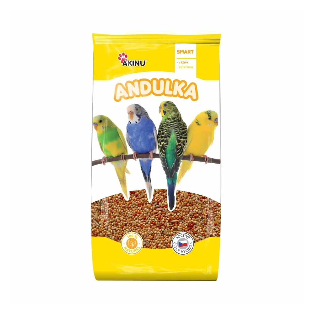 Akinu Kompletní menu krmivo pro andulky 6 x 1 kg