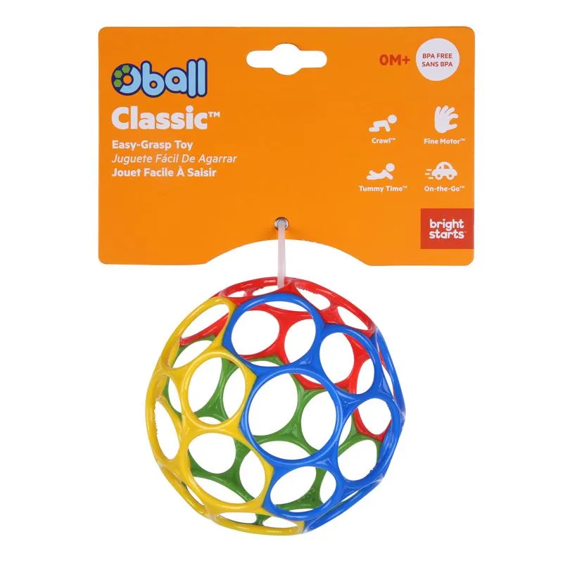 Brightstarts OBALL Classic 0m+ hračka 1 ks mix barev