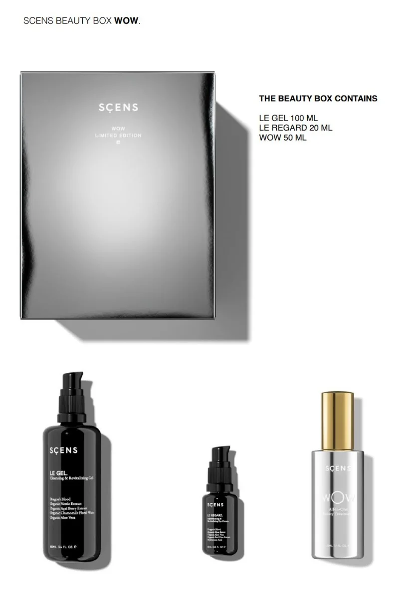 SCENS Beauty Box WOW dárkový balíček pro všechny typy pleti