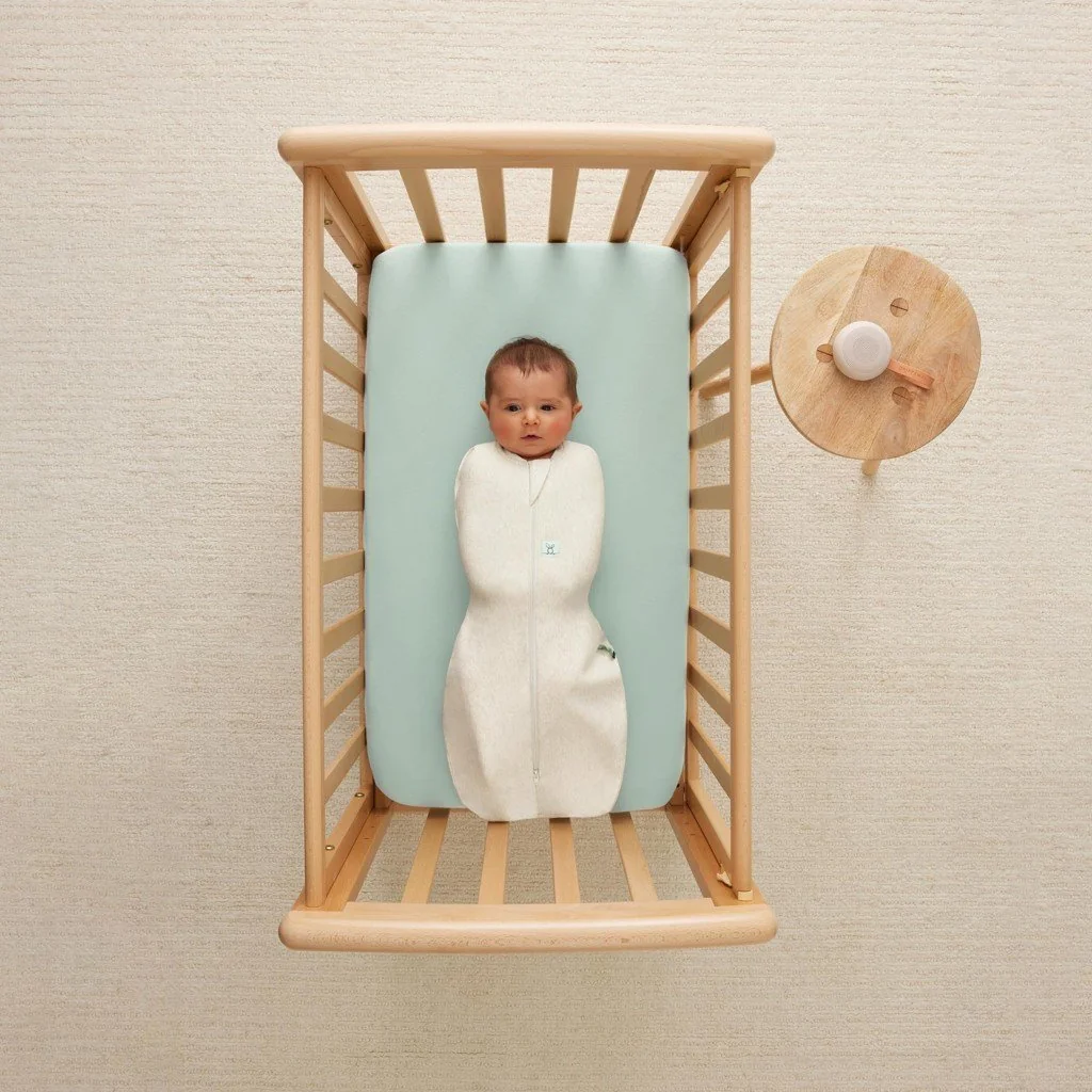 Ergopouch Zavinovačka a pytel na spaní 2v1 Cocoon Oatmeal Marle 0-3 m, 3-6 kg, 0,2 tog